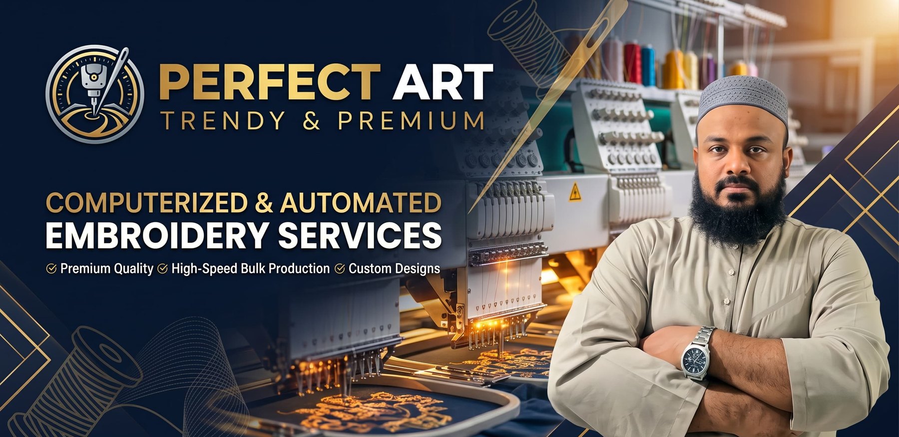 Computerized and automated embroidery services from Perfect Art